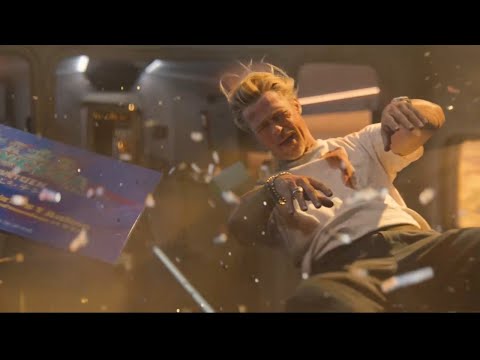 Bullet Train Scene | Slow-Mo Train Crash