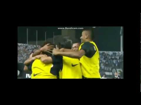 1st Goal Santos FC vs Corinthians  0-1 13/6/2012- Emerson. Copa Libertadores Goalazo