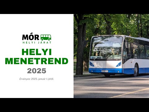 Mór helyi járat - Új menetrend január 1-től