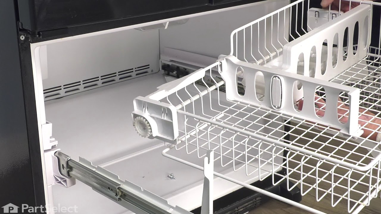 Replacing your Whirlpool Refrigerator Slide Bracket - White - Right Side Replacing your Whirlpool Refrigerator Slide Bracket - White - Right Side