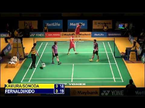 R32 - MD - G.M.FERNALDI / M.KIDO vs KAMURA T. / SONODA K. - 2014 Malaysia Badminton Open