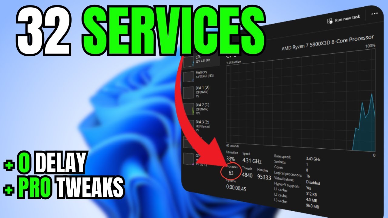 32 Windows Services to DISABLE for MAXIMUM Performance (2026 Update)