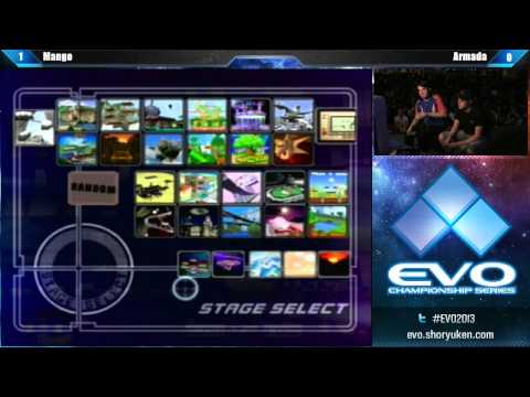 EVO 2013 SSBM Top 8 LSF - Mango (Fox) vs Armada (Peach)