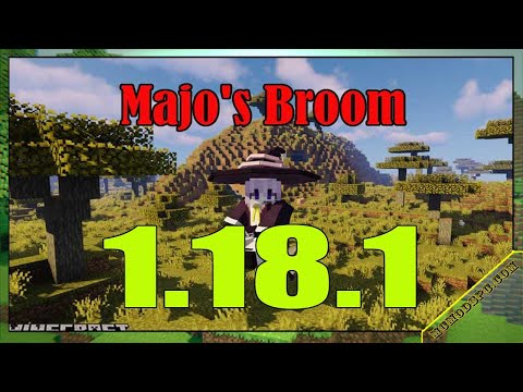 MC Wiki Team - Majo's Broom Mod 1.18.1  Free Download and Install for Minecraft PC