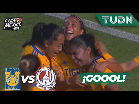 RUSH! Belén Cruz scores | Tigres 4-1 Atl San Luis | Mexico BBVA Women's Premier League 2021 Group...