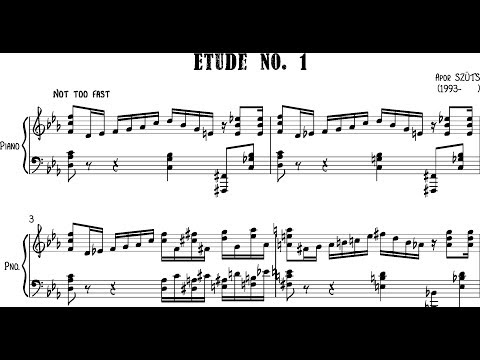 Apor SZÜTS -  Etude No. 1. - (WITH SCORE)
