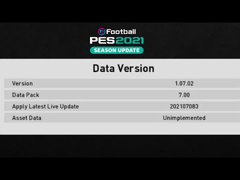 Update Steam BYPASS Efootball PES 2021 Version 1.07.02