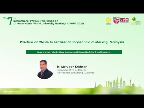 Ts. Murugan Krishnan, Representative of Rector, Polytechnic of Mersing, Malaysia