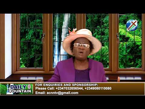 DAILY FOUNTAIN OF APRIL 12, 2018 - MRS. MARGARET OLUYAMO
