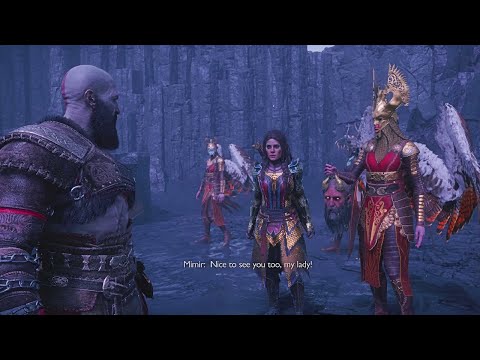 God of War Ragnarök Valhalla - Kratos Dies in Valhalla & is Cast Out Scene