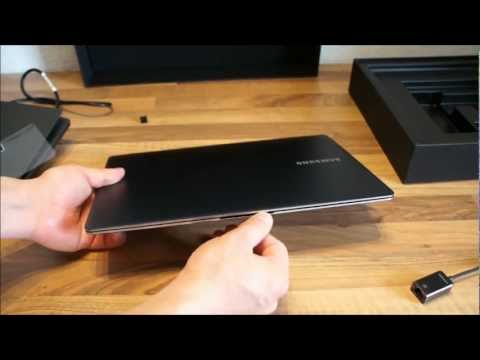 Samsung Series 9 NP900X3C Unboxing deutsch