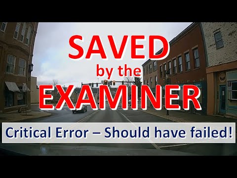 DMV Drive Test - Saved by the Examiner!- Young, Nervous Driver - Should have failed