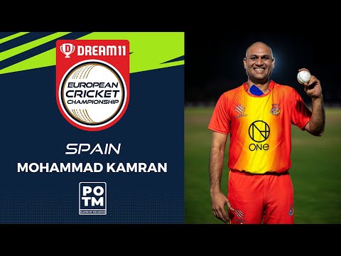 POTM: M.Kamran - Championship Week, Match 10 - ITA vs SPA | Highlights | Dream11 ECC, 2022 ECC22.106