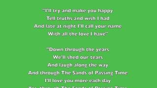 Tom Scullin Lyrics (Music Lost): "The Sands of Passing Time"