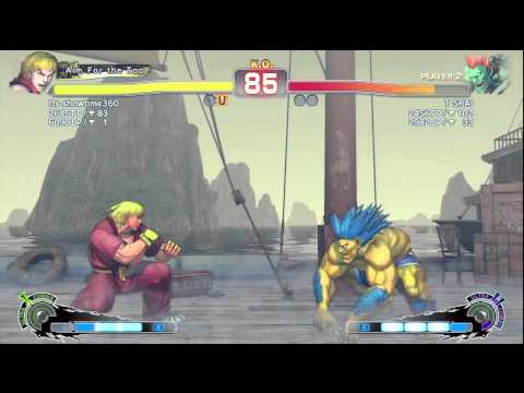 SSF4-AE: Its showtime 360 [Ken] VS T SRAI [Blanka]