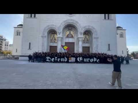 Before Bosnia vs Romania 📢 The Romanian fans in Belgrade chanting "Kosovo e Serbia" ⚽ WCQ 15.11.2025