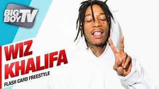 Wiz Khalifa &amp; Big Boy Freestyle About, &quot;Robot Legs&quot;  &amp; A Lot More Craziness! | Flash Card Freestyle