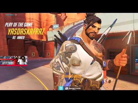 Surefour DPS Hanzo - POTG! [ Overwatch Season 28 Top 500 ]