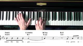 Jazz Piano College ★ Open Voicings ★ I&#39;ve Grown Accustomed To Her Face