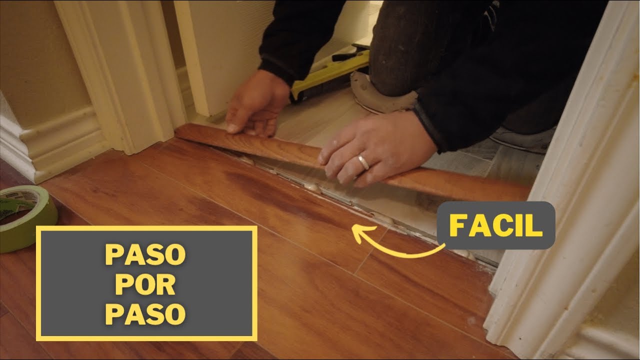 Como instalar una transición entre piso de laminado o vinyl y ceramica