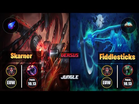 GrandMaster SKARNER [Phase Rush] (Jungle) VS  FIDDLESTICKS - Grandmaster EUW Patch 10.13