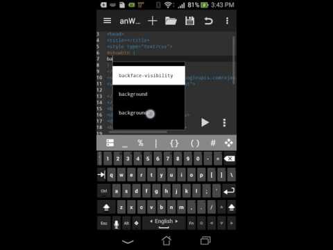 anWriter HTML editor Video
