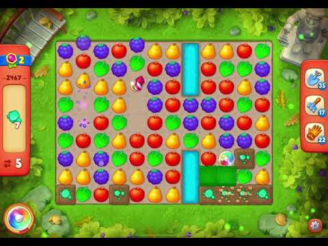 GardenScapes Level 2467 no boosters (15 moves)