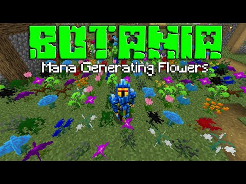 MANA GENERATING FLOWERS (Botania PT. 8) [Minecraft 1.15 Mod Guide]