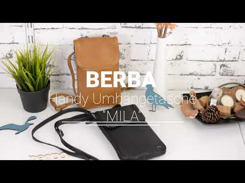 Berba Handy Umhängetasche groß Leder für Damen und Herren MILA aus der Scotch Serie