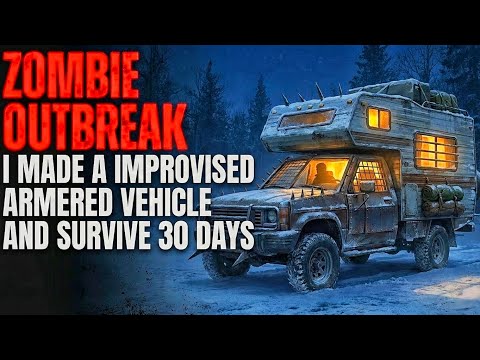 ZOMBIE OUTBREAK: I Made a Improvised Armored Truck A Safe Shelter and Survived the First Winter