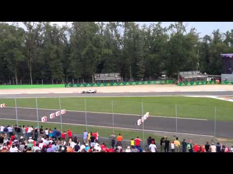 The view from Grandstand 8 (Outer First Variant) at Monza, 2014 Italian Formula 1 Grand Prix