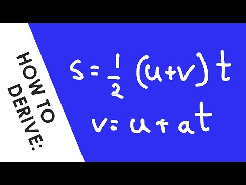 How to Derive suvat Equations Quickly - A Level Physics