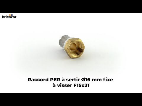 Raccord PER à sertir fixe femelle à visser BRICOZOR