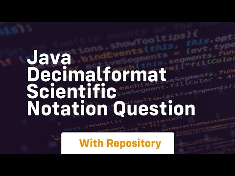 Java Decimalformat Scientific Notation Question