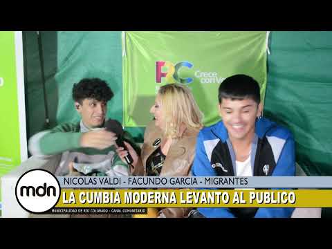 LA CUMBIA MODERNA LEVANTO AL PUBLICO  NICOLAS VALDI   FACUNDO GARCIA  MIGRANTES