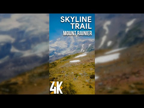 2 HRS Vertical Screen Mountain Scenery + Wind Sound for Deep Relaxation & Sleep - 4K Skyline Trail