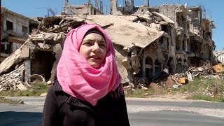 "I want to be an astronaut" - Hope amid Homs ruins for Syrian family