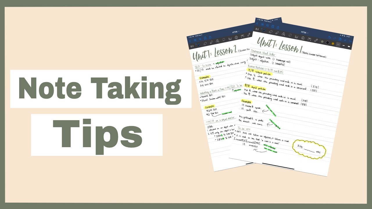 How I Setup my Korean Language Notebook + Note Taking Tips!