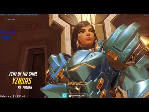 POTG! YZNSA INSANE PHARAH ONE TRICK! GAMEPLAY OVERWATCH SEASON 25 TOP 500