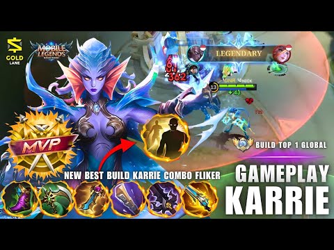 TOP 1 GLOBAL KARRIE Build 😱 | Insane Marksman Gameplay Dominating Every Match