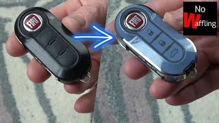 How to Change Colour of Fiat 500 Key Fob and Read the Worn Buttons - Tip for New Drivers