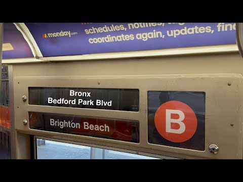 IND 6 Av Express: R68 (B) Train [Brighton Beach to Bedford Park Blvd #ConcourseLCL2]