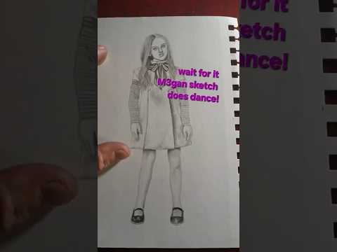 Megan dance sketch! #drawing #sketch #animation #dancevideo #m3gan #shorts #viralshorts
