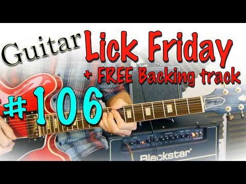 Guitar Lick Friday Week 106 - Lick over my ZZ Top Style Jam track