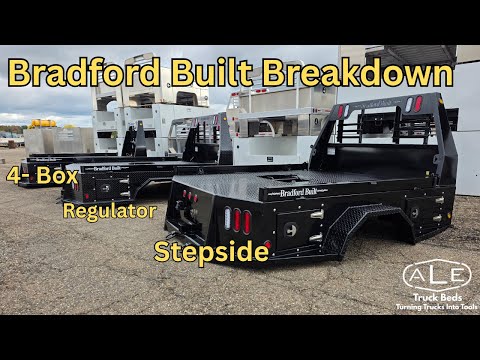 Bradford Built Steel Skirted Truck Bed Comparison: 4-Box vs Regulator vs Step Side