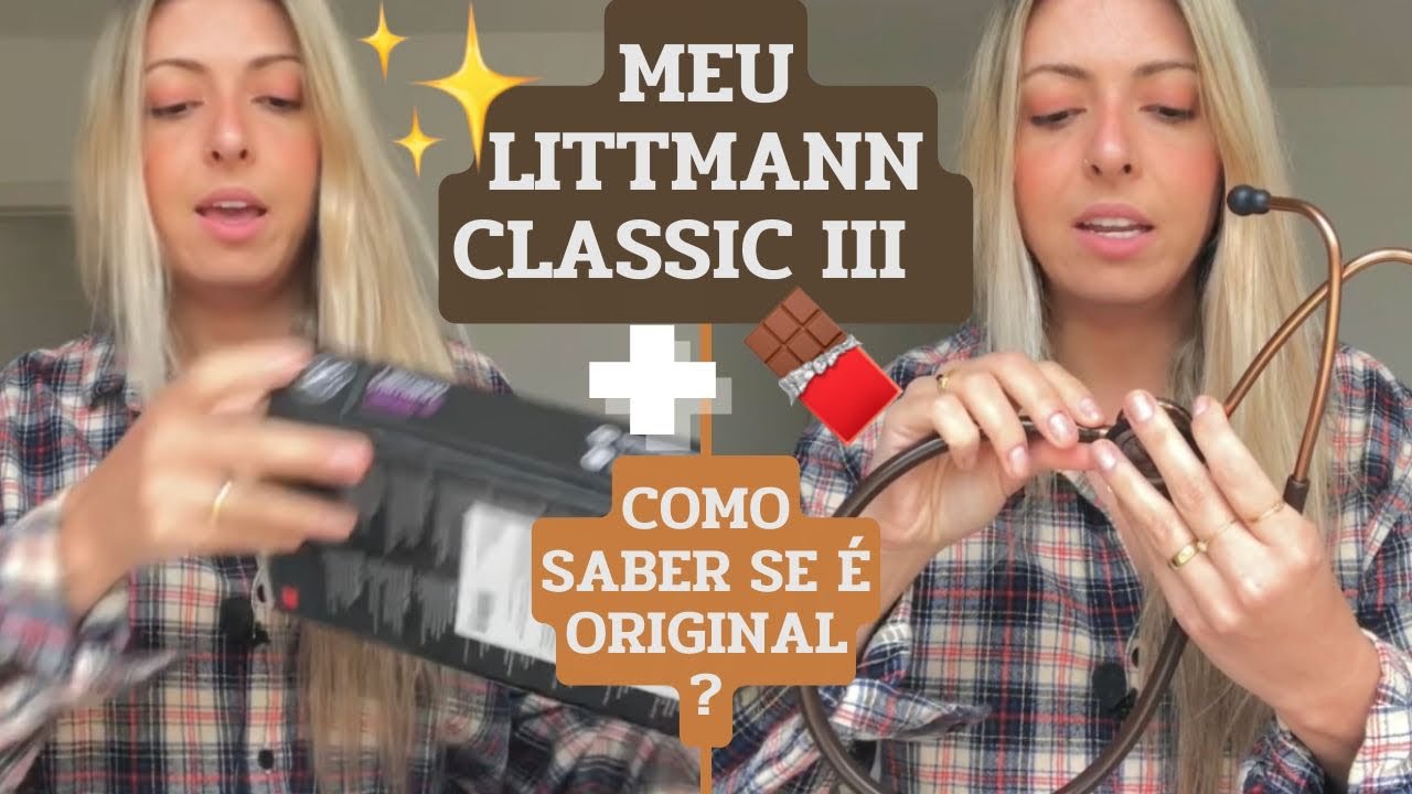 UNBOXING: GANHEI UM LITTMANN CLASSIC III🩺🤩estetoscopio chocolate cobre | Como saber se é original