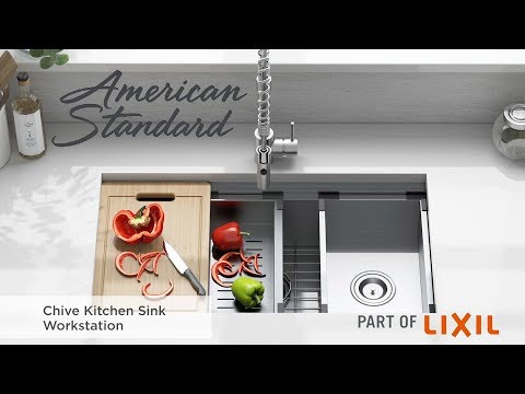 nabe様 Chive® 33 x 22-Inch Stainless Steel Workstation Kitchen Sink