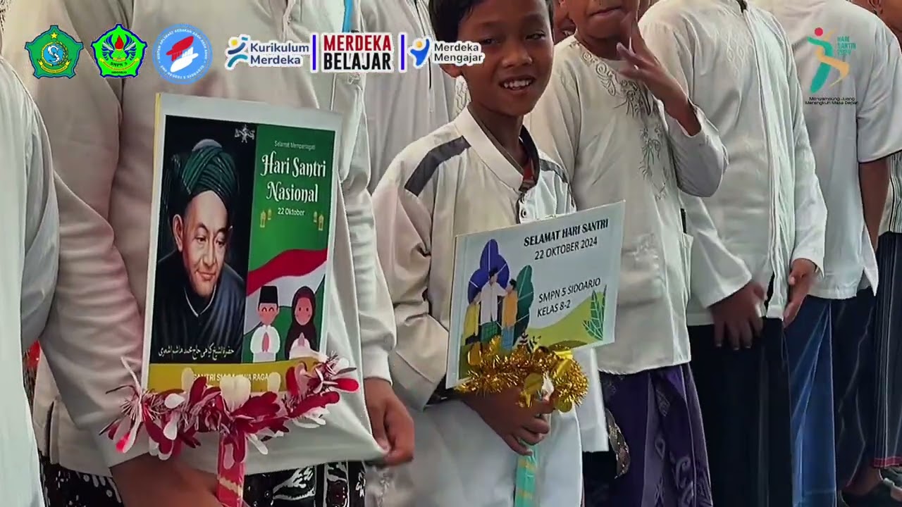 Semarak Hari Santri Nasional: SMPN 5 Sidoarjo Gelar Jalan Sehat Bersama Ratusan Siswa Mengenakan Busana Muslim