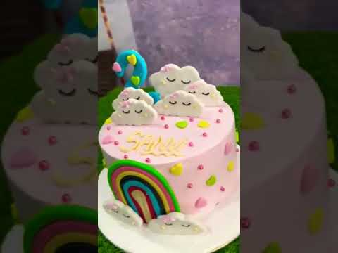 Rainbow cake#cakedesign #allcake #cakelover #dhillon #mansa