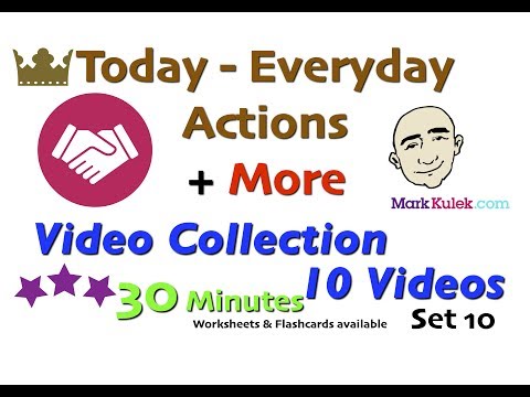 Today - Everyday Actions + More | Video Collection | 10 | English For Communication | ESL